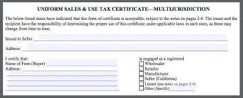 They are used to report income, calculate taxes to be paid to the federal government. The Multijurisdiction Resale Certificate Explained