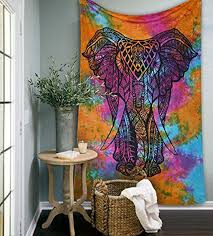 There are already 13 enthralling, inspiring and awesome images tagged with elephant tapestry. Amazon Com Raajsee Indian Tapestry Rainbow Tie Dye Elephant Tapestries Psychedelic Wall Hanging Elephant Tapestry Hippie Tapestry Bohemian Tapestries Indian Tapestry Hippie Hippy Tapestry Wall Hanging Everything Else