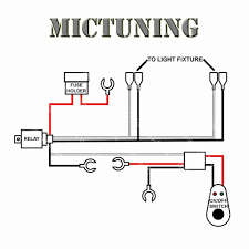 The lights are currently wired 2 lights per relay, per rocker switch on the console, with no tap in to my driving or fog lights. Wiring Diagram For Light Bar