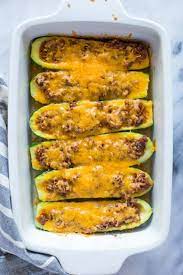 Beef Stuffed Zucchini Boats Zuchinni Recipes Best Zucchini Recipes Ground Beef Recipes