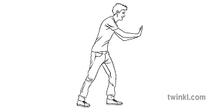 Mungkin banyak kekurangan dari hasil gambar saya, tapi saya. Orang Menolak Hitam Putih Illustration Twinkl