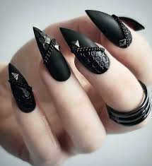 60 Increibles Disenos De Unas Tumblr Unas Negras Unas Negras Decoradas Unas Goticas