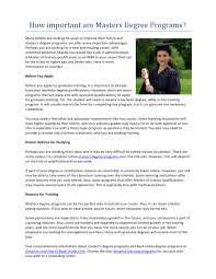 In addition, the median weekly earnings for those with a bachelor's degree were $1,248 versus $1,497 for those with a master's degree, which shows the value of a master's program. How Important Are Masters Degree Programs By Abdullah Mamun Issuu
