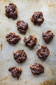 Arrange the pecans on the foil lined cookie. Vegan Salted Chocolate Caramel Pecan Turtles Heather Christo