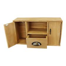 Maybe you would like to learn more about one of these? Small Wooden Cabinet With Cupboards Drawer And Shelf Desktop Organiser Office Ebay