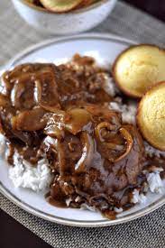I think it's better than cracker barrel's. Home Style Hamburger Steak And Onion Gravy Recipe Coop Can Cook
