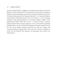 Folge deiner leidenschaft bei ebay! Company Profile Ajinomoto Malaysia Government