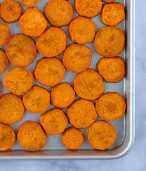 Easy Roasted Sweet Potato Medallions Paleo Meaningful Eats Recipe Roasted Sweet Potatoes Sweet Potato Oven Oven Roasted Sweet Potatoes
