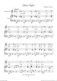 Silent Night Sheet Music For Clarinet And Piano Free High Quality Easy Piano Sheet Music Cello Sheet Music Viola Sheet Music