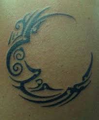 Moon tattoo moon with face stylized as engraving vector. 30 Meaningful Half And Full Moon Tattoo Designs Styles At Life