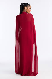 Silk Secrets Draped Satin Maxi Dress - Red | Fashion Nova