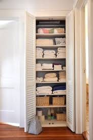 Beautifully Organized Linen Closets Linen Closet Organization Bathroom Closet Designs Linen Closet