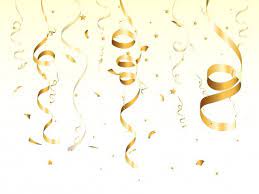 Golden Confetti Falls On A Beautiful Bac Premium Vector Freepik Vector Background Wed Confetti Background Beautiful Backgrounds Celebration Background