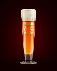 Amber Ale Beer Glass Mockup In Cup Bowl Mockups On Yellow Images Object Mockups