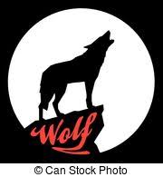 Wolves howling at the moon. Wolf Howling Silhouette Of A Lonely Wolf Howling In The Moon Light Canstock