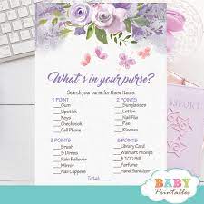 Floral Purple Butterfly Baby Shower Games D234 Baby Printables Butterfly Baby Shower Purple Butterfly Baby Shower Baby Shower Invites For Girl