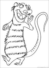 Keep a cat and pumpkin company on a magical night. Ice Age 71593 Animation Movies Printable Coloring Pages