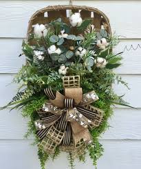 Tobacco Basket Cotton Basket Magnolia Decor Rustic Decor Cotton Decor Cotton Decor Tobacco Basket Decor Tobacco Basket
