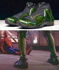 Duende verde usó el flightposite Nike como parte de su disfraz en la  primera película de Spider-Man (2002)
