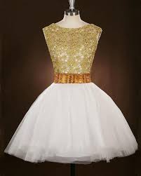 Hollow Out White Gold Cheap Short Prom Dresses White Gold Dress Short Cheap Short Dresses