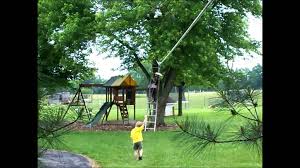 Motocross dekor von backyard design: How To Build Your Own Backyard Zip Line Your Projects Obn
