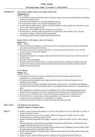 Actuarial Resume Samples Velvet Jobs