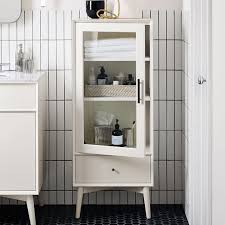 Browse bathroom designs and decorating ideas. Mid Century Bathroom Pharmacy Cabinet White