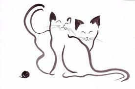 Dessin Chats Animaux Encre De Chine Expressionnisme Exp Animaux Encre De Chine Chat Expressionniste Cat Art Cat Tattoo Cat Painting