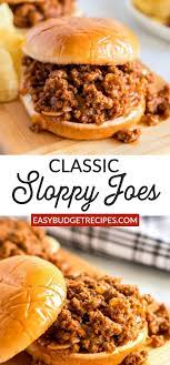 Cook meat slowly in skillet with salt and onion. Homemade Sloppy Joes Easy Budget Recipes