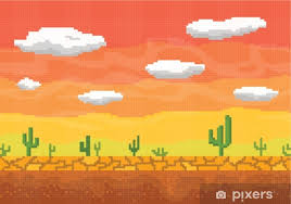 Pixilart is a community of artists who enjoy retro style art, modern art, games and so much more. Pixel Art Desert Seamless Background Wall Mural Pixers We Live To Change