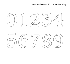 3 inch #91 | free printable number stencil template. 2 Inch Exquisite Bold Bold Number Stencils 0 To 9 Freenumberstencils Com