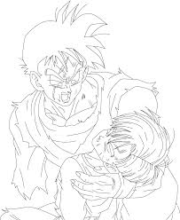 Dragon ball z coloring pages trunks. Dragon Ball Z Future Trunks Coloring Pages With 12 Future Gohan And Trunks Drawing Clipart Large Size Png Image Pikpng