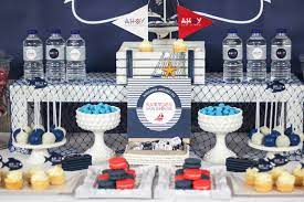 Nautical themed parties are always a favorite for both baby showers and first birthdays especially this past summer. Ahoy Nautical Baby Shower Baby Shower Ideas 4u