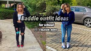 Fall Baddie On A Budget School Outfit Ideas Fashion Nova Try On Haul Youtube