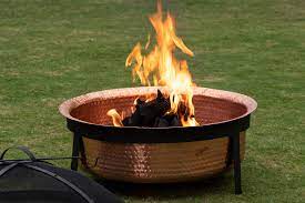 Our oversized outdoor copper fire pit is so handsome, you'll never want to hide it away. Copper Fire Pit The Decor Remedy The House Of Things