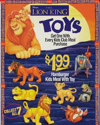 Other versions included images of the burger king, the. All Things 90s Burger King S Lion King Toys Facebook
