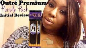 Color shown is 1 (jet black). Outre Premium Purple Pack Initial Hair Review Youtube