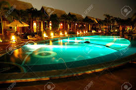 Protecting people more at risk from coronavirus. Hotel Swimming Pool At Night Time Stock Photo Picture And Royalty Free Image Image 22948742