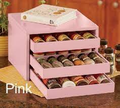 صندوق خشبي يحتوي على ادراج صغيرة لحفظ البرطمانات shoe rack projects pink