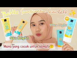 Beda Jauh! Perbandingan dan Battle Sunscreen Scarlett Sun Bright dan  Scarlett Ultra Light