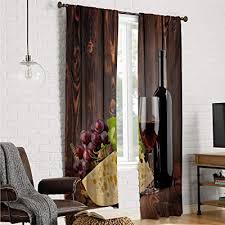 Shop for kids room curtains at bed bath & beyond. Buy Mozenou Room Divider Curtain Kids Curtains Wine Red Wine Cabernet Bottle And Glass Cheese And Grapes On Wood Planks Print Brown Burgundy Cream W84 X L108 Inch Online In Sri Lanka B07vl7tk9d