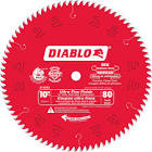 10-inch x 80 Tooth Carbide Tipped Ultra Fine Finish Mitre/Table Saw Blade for Wood Cutting D1080X Diablo