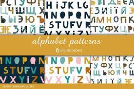 More information about the ukrainian alphabet and pronunciation can be found here. English Russian And Ukrainian Alphabet Seamless Patterns 649651 Patterns Design Bundles