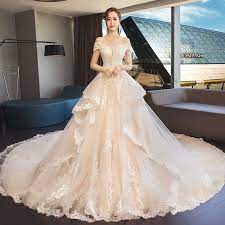 Maybe you would like to learn more about one of these? Fantasy Luxury Vintage Wedding Dresses Champagne Bride Dress A Line Princess Wedding Gowns Vestidos De Casamento In Stock Wedding Dresses Aliexpress
