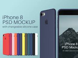Download Iphone 8 Psd Mockup With Silicone Case Iphone Mockup Psd Iphone Psd Iphone Silicone Case Apple