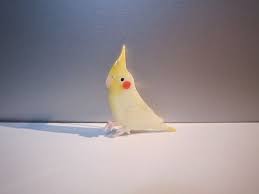 オカメインコのブローチ オカメインコ プラバン プラバン レジン