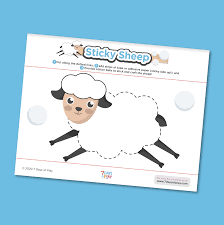 With it, you can make an applique on the theme of life on the farm. Easy Toddler Craft Cotton Ball Sheep 7 Days Of Play