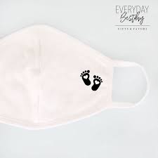 Baby Shower Face Mask Face Mask For New Mom Mom To Be Face Mask Triple Layer Mask Baby Shower Favor Baby Shower Gift Baby Foot Face Mask Baby Shower Favors Safari Baby Shower Baby Shower Birthday