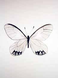 Black And White Watercolor Tattoo Watercolor Butterfly Gray Black White Original Artwork White Butterfly Tattoo Butterfly Watercolor Butterfly Tattoo