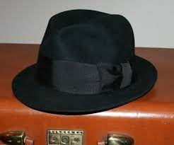 Vintage Stetson Royal Stetson Fedora Hat Black Felt Fur 1950 S Fedora 6 7 8 Stetson Fedora Gentleman Hat Hats Vintage